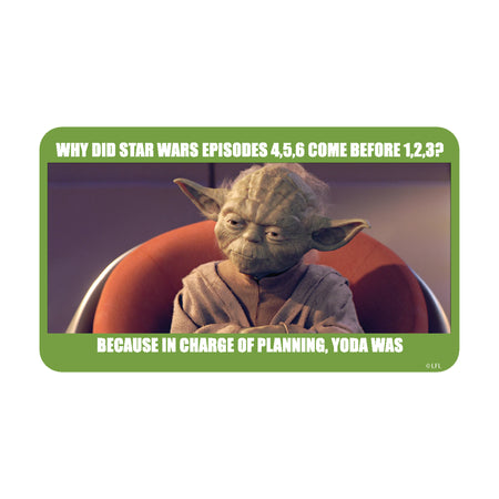 Yoda meme magnets - Officially Licensed Star Wars Magnetic Decal