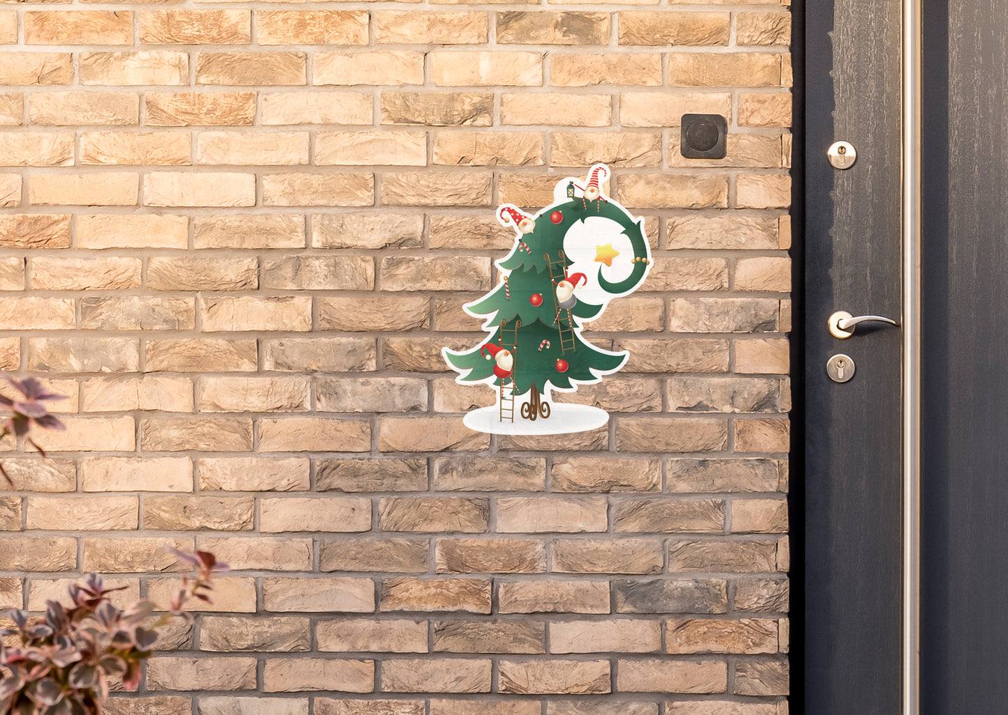 Christmas:  Santa and Three Brothers        -      Outdoor Graphic