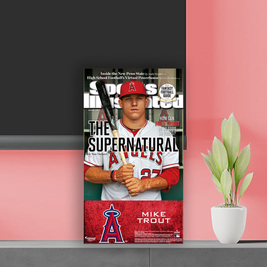 Los Angeles Angels: Mike Trout August 2012 Sports Illustrated Cover Mini Cardstock Cutout - Officially Licensed MLB Stand Out