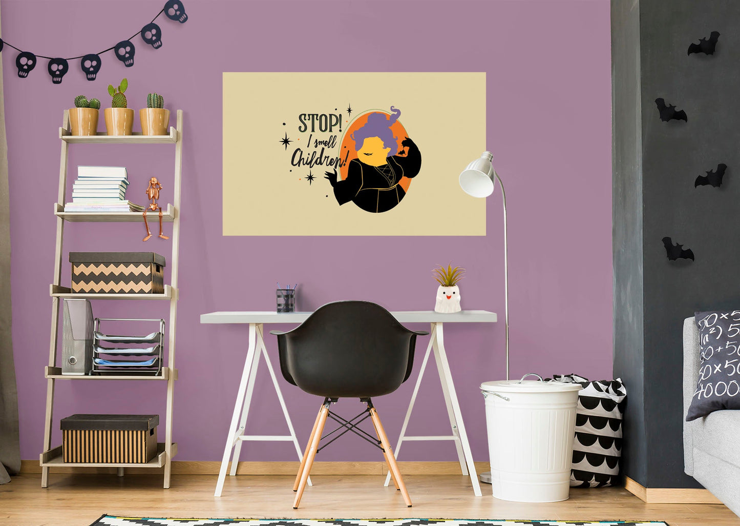 Hocus Pocus:  Stop I Smell Children Mural        - Officially Licensed Disney Removable Wall   Adhesive Decal