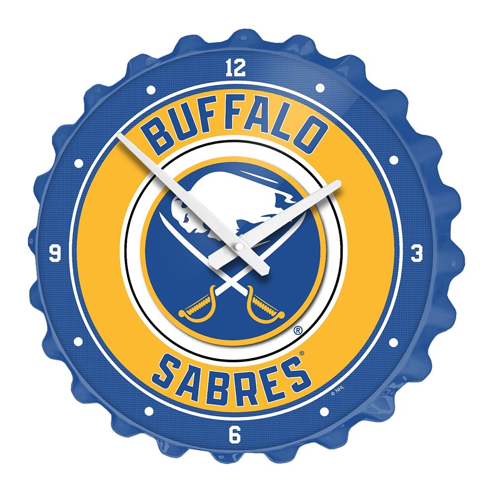 Buffalo Sabres: Bottle Cap Wall Clock - The Fan-Brand