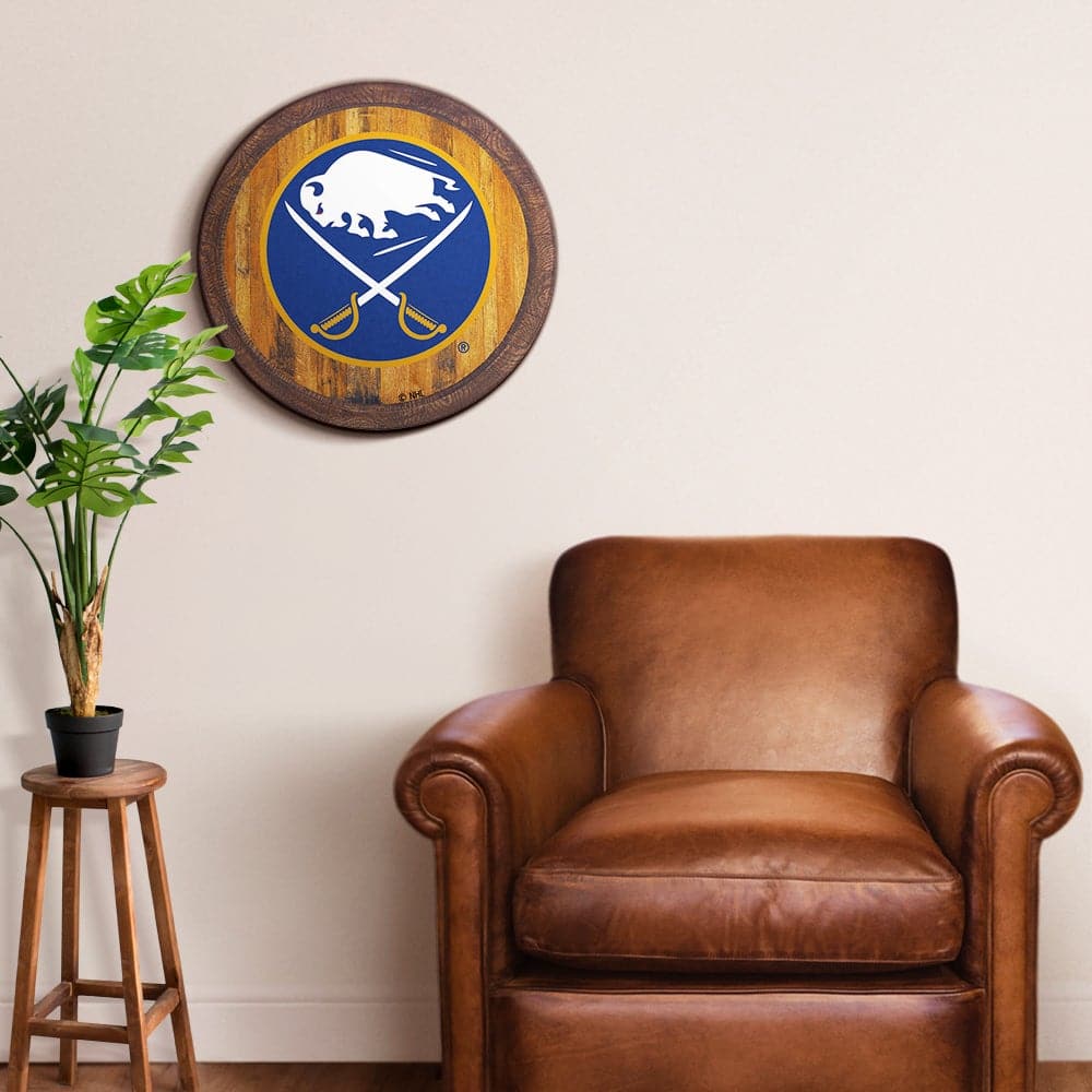 Buffalo Sabres: "Faux" Barrel Top Sign - The Fan-Brand