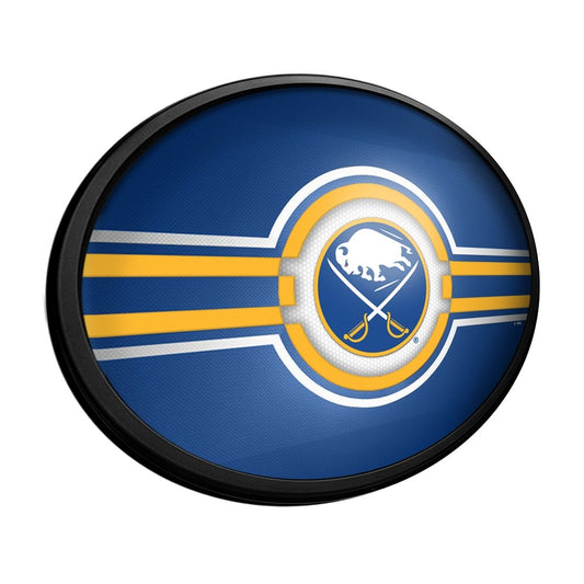Buffalo Sabres: Oval Slimline Lighted Wall Sign - The Fan-Brand