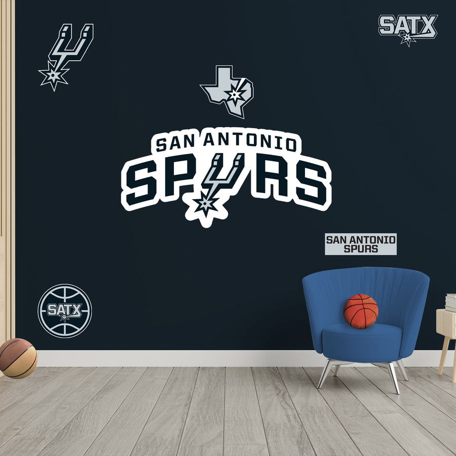 San Antonio Spurs - RealBig Logo Collection - Official NBA - Reusable Vinyl Wall Decals #2