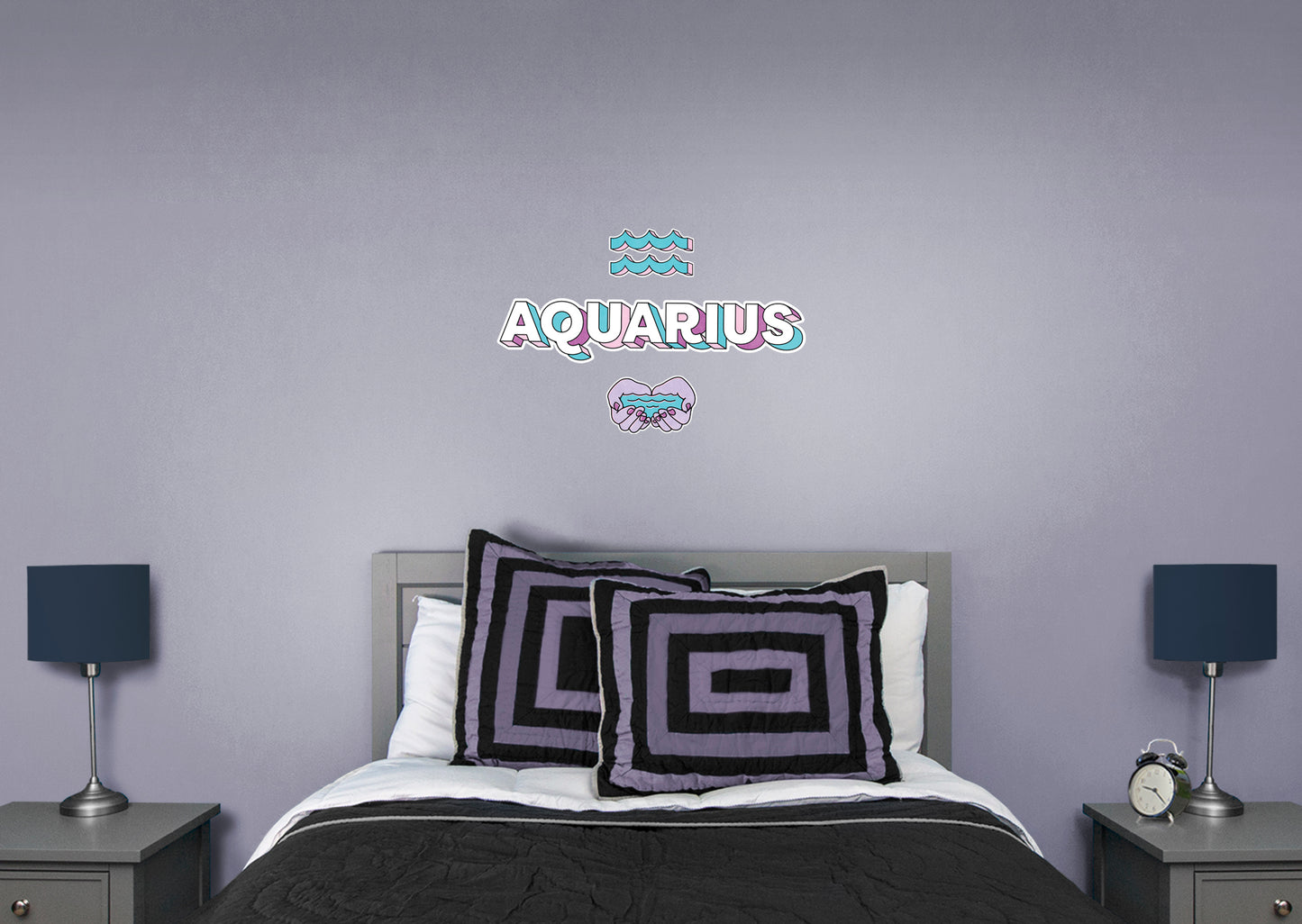 Zodiac: Aquarius         - Officially Licensed Big Moods Removable     Adhesive Decal