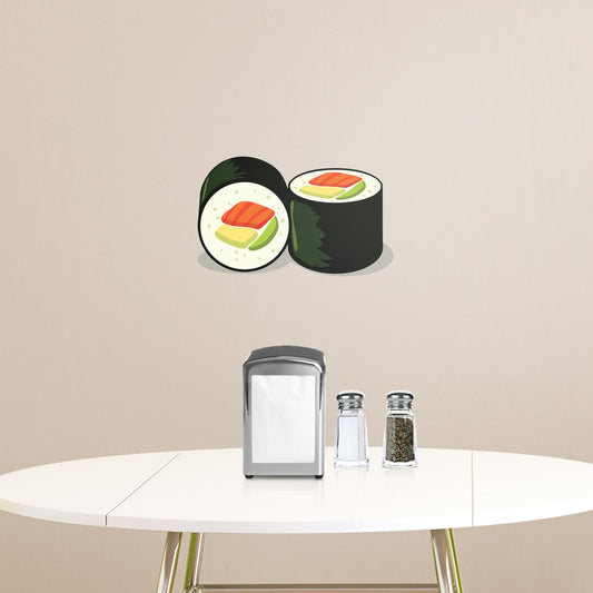 Giant Sushi Roll + 2 Decals (49"W x 30"H)