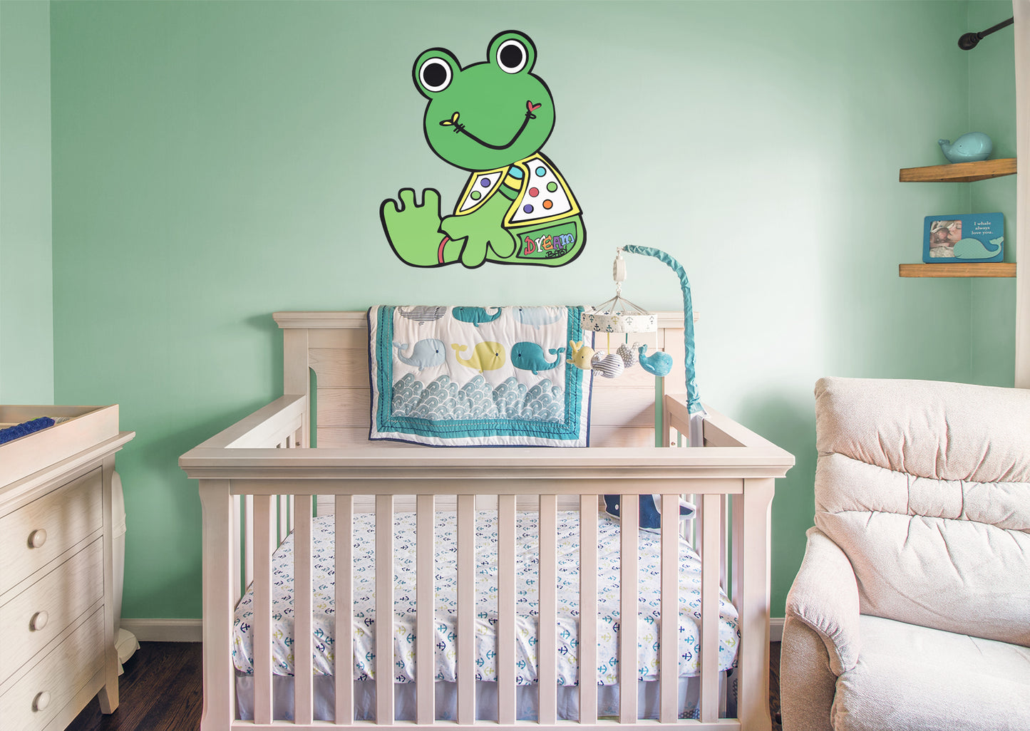 Dream Big Art:  Froggy Icon        - Officially Licensed Juan de Lascurain Removable     Adhesive Decal