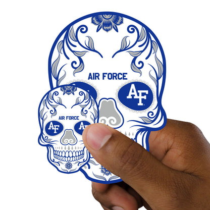 Air Force Falcons:  2022 Skull Minis        - Officially Licensed NCAA Removable     Adhesive Decal