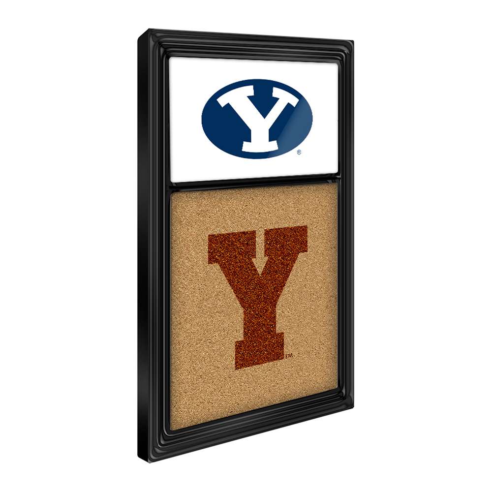 BYU Cougars: Dual Ys - Cork Note Board - The Fan-Brand