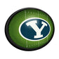 BYU Cougars: On the 50 - Oval Slimline Lighted Wall Sign - The Fan-Brand