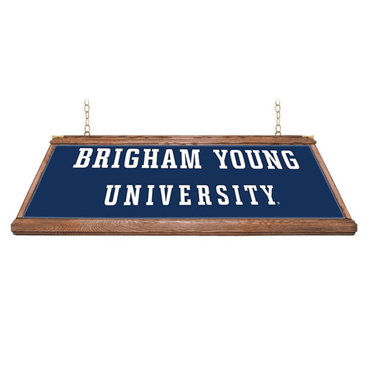 BYU Cougars: Premium Wood Pool Table Light - The Fan-Brand