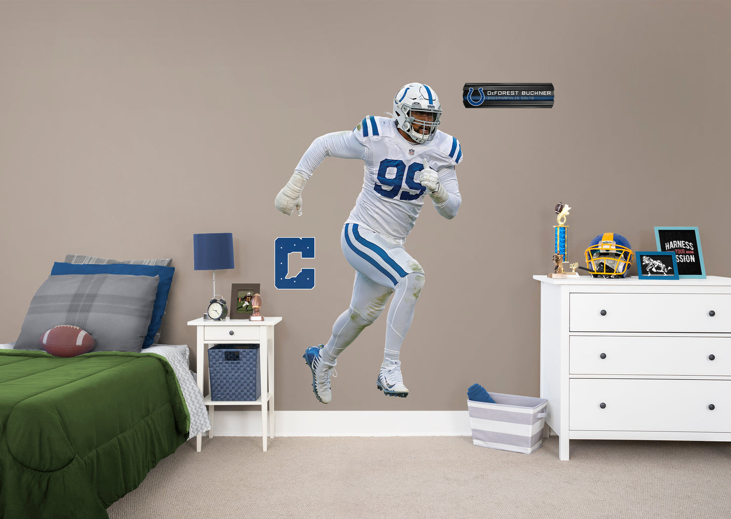 Indianapolis Colts: DeForest Buckner - Officially Licensed NFL Removable Adhesive Decal