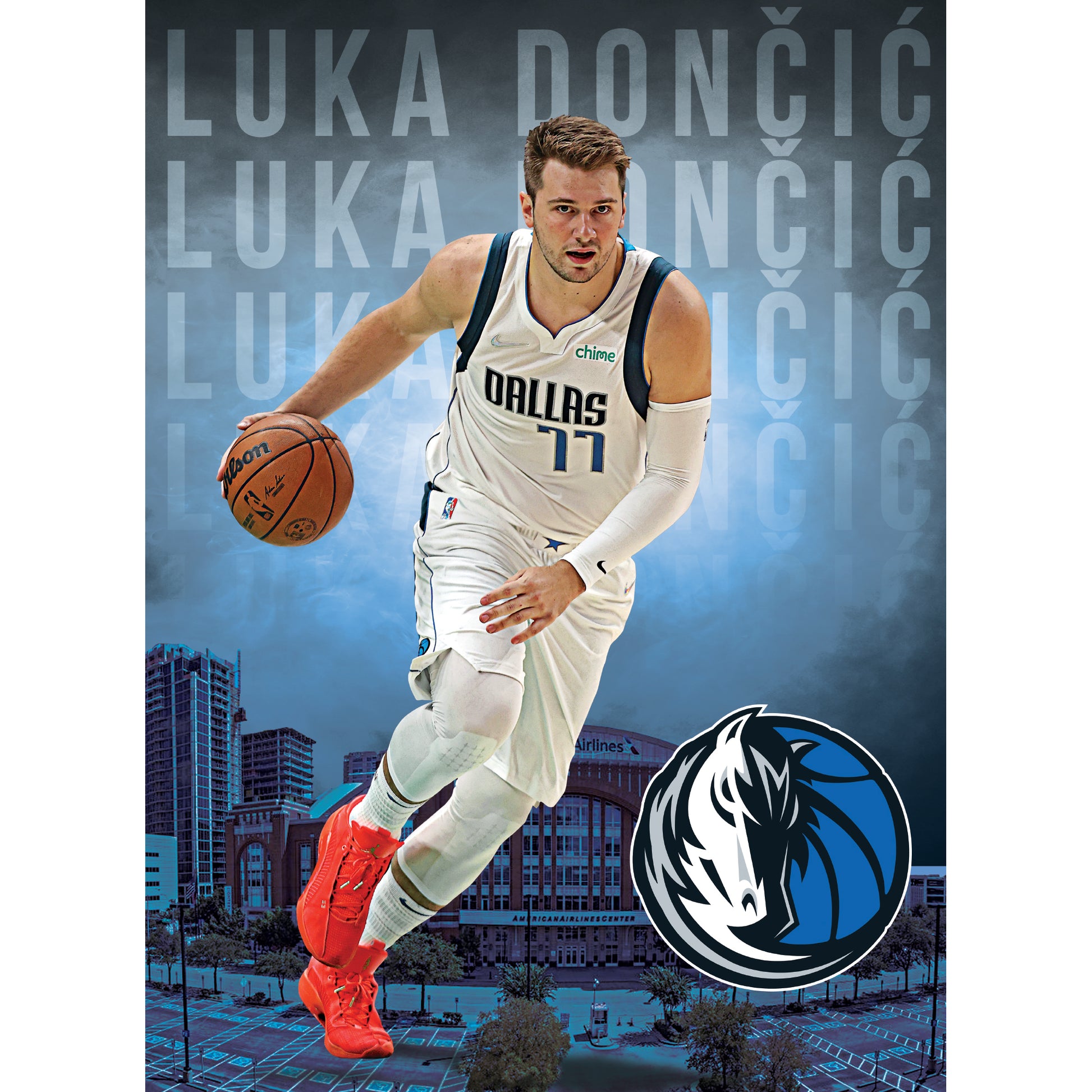 Basketball - Luka Doncic Signed & Framed Dallas Mavericks Green