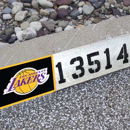 Los Angeles Lakers:  Address Block Logo        - Officially Licensed NBA    Outdoor Graphic