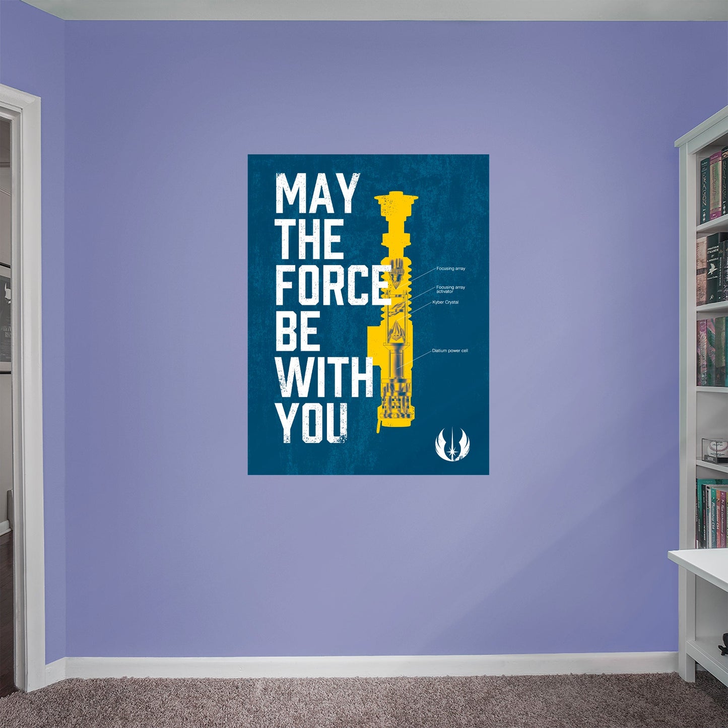 May The Force Be With You Mural        - Officially Licensed Star Wars Removable Wall   Adhesive Decal