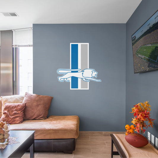 Detroit Lions:  Classic Logo        - Officially Licensed NFL Removable Wall   Adhesive Decal