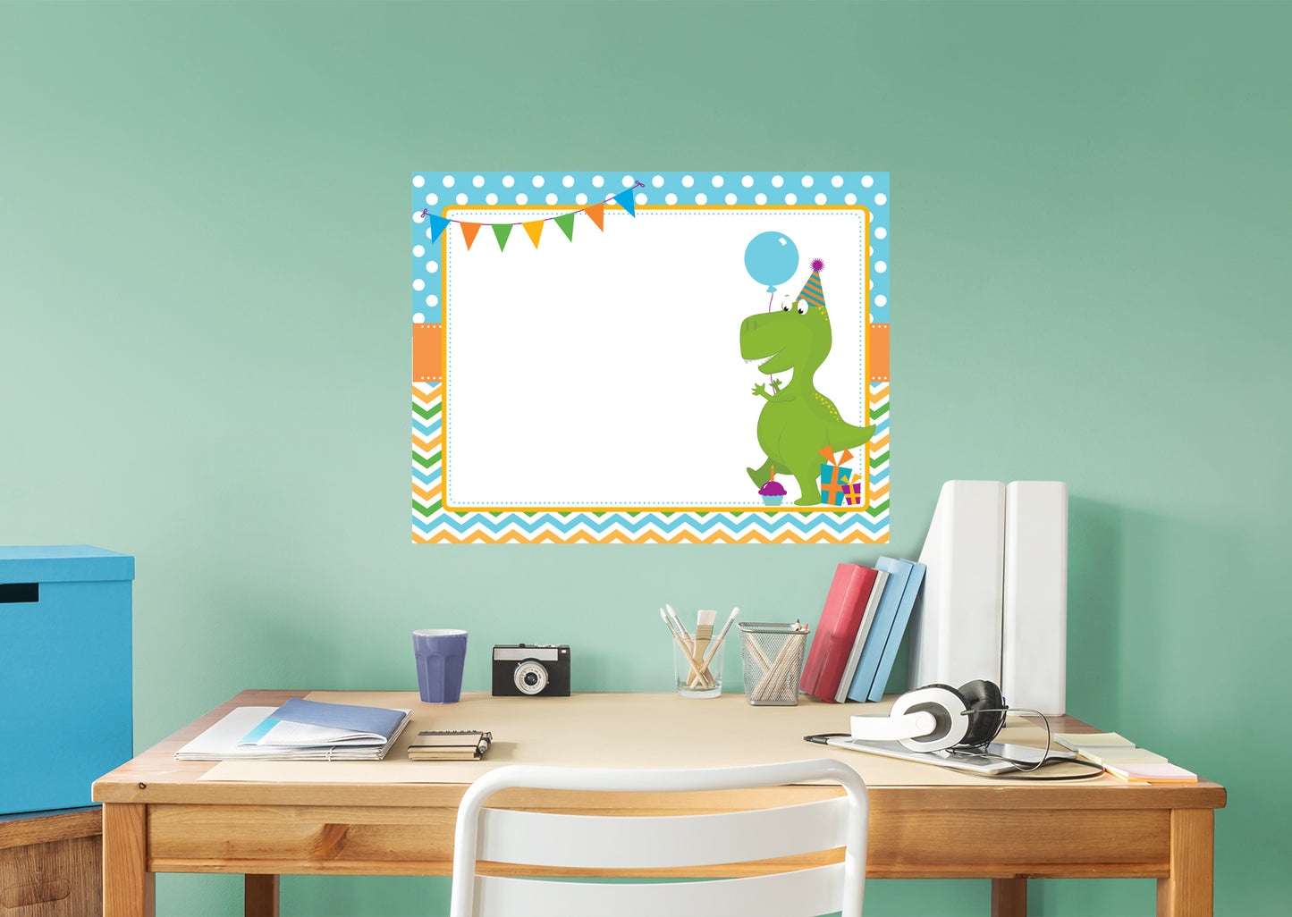 Green Dino Dry Erase            Removable Wall   Adhesive Decal