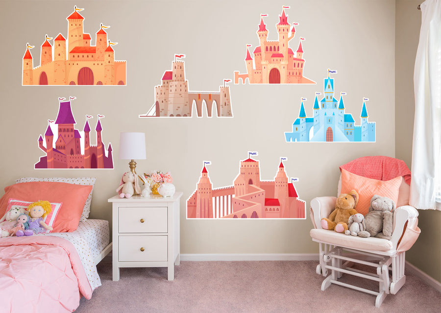 Nursery:  Castle Collection        -   Removable Wall   Adhesive Decal