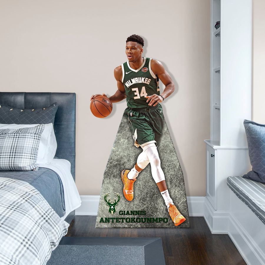 Giannis Antetokounmpo - Life-Size Stand Out - Official NBA - Milwaukee Bucks - Foam Core Cutout