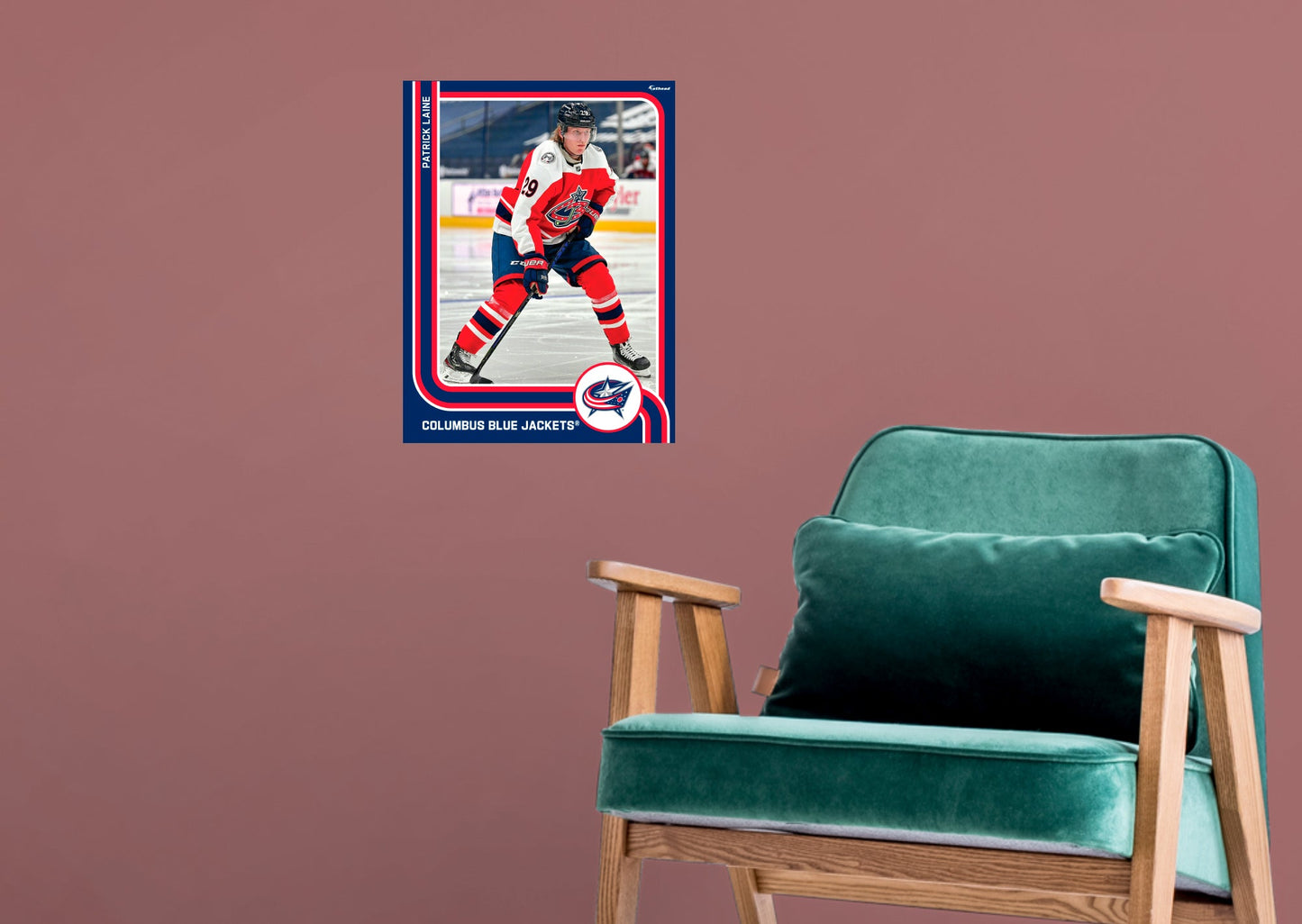 Columbus Blue Jackets: Patrik Laine Poster - Officially Licensed NHL Removable Adhesive Decal