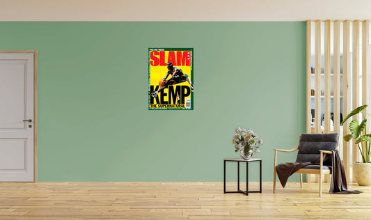 Seattle Supersonics: Shawn Kemp SLAM Magazine December 1996 Cover Mural - Officially Licensed NBA Removable Adhesive Decal