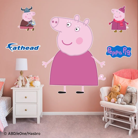 Peppa Pig: Grandma RealBigs        - Officially Licensed Hasbro Removable     Adhesive Decal