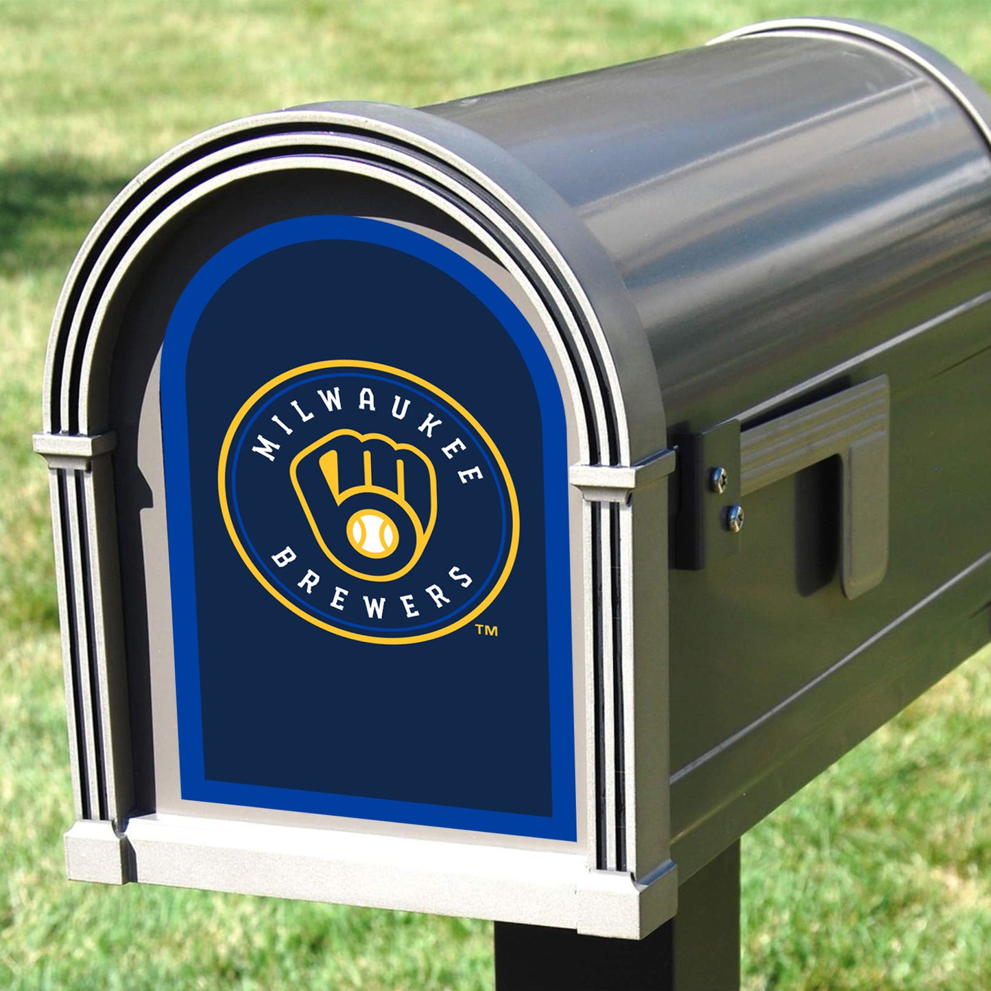Milwaukee Brewers: Mailbox Logo - Officially Licensed MLB Outdoor Graphic