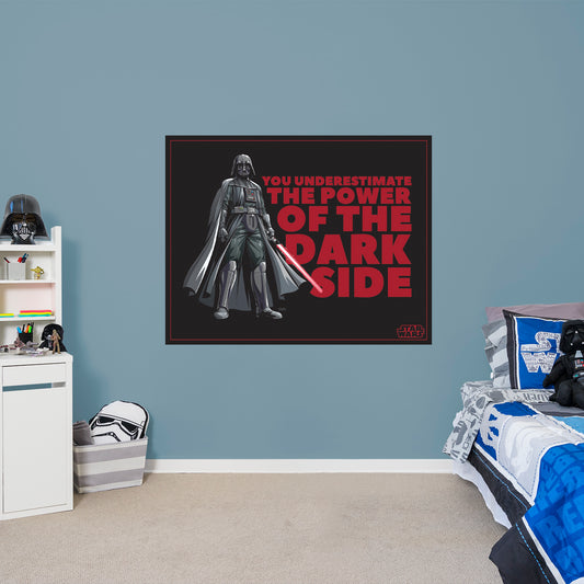 Darth Vader Underestimate Quote Poster        - Officially Licensed Star Wars Removable     Adhesive Decal