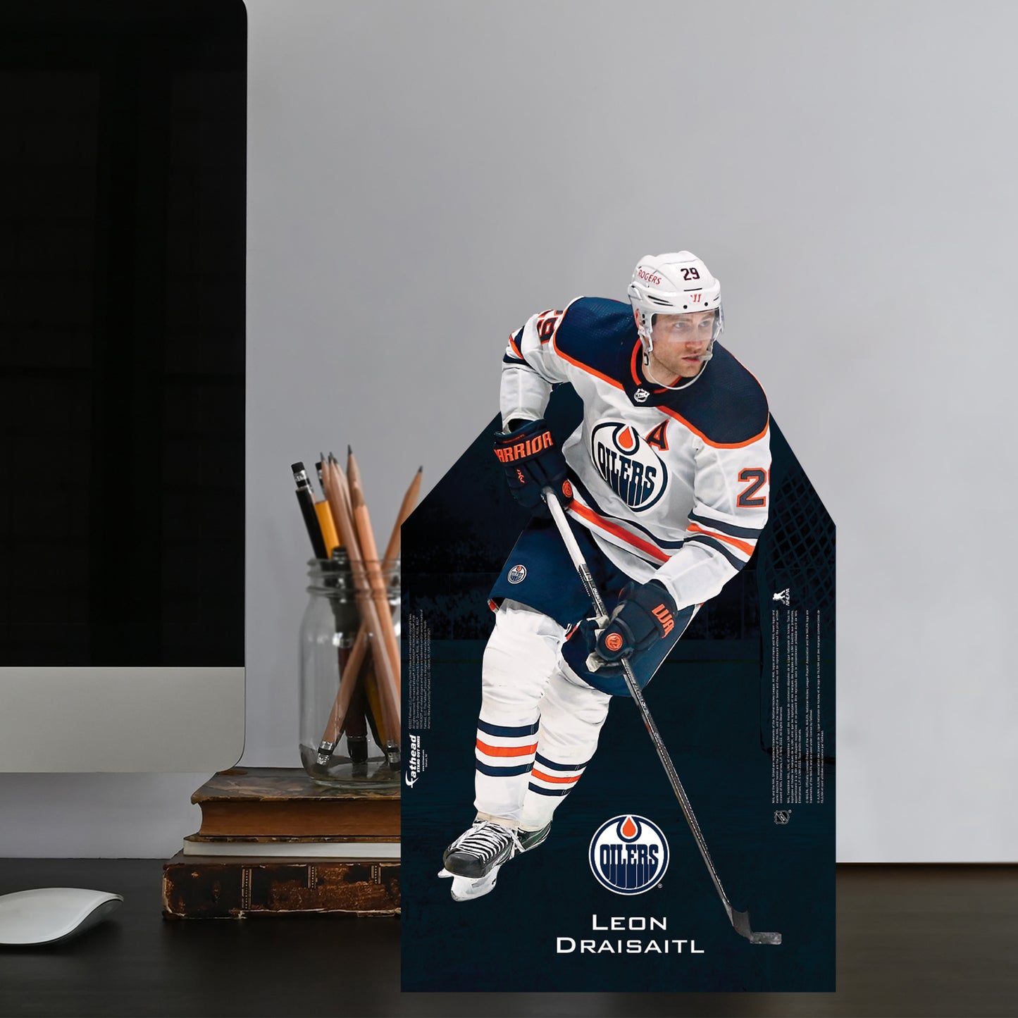 Edmonton Oilers: Leon Draisaitl 2021  Mini   Cardstock Cutout  - Officially Licensed NHL    Stand Out