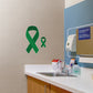 Large Kidney Cancer Ribbon  + 1 Decal (8"W x 16.5"H)
