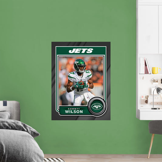 New York Jets: Garrett Wilson  Poster        - Officially Licensed NFL Removable     Adhesive Decal