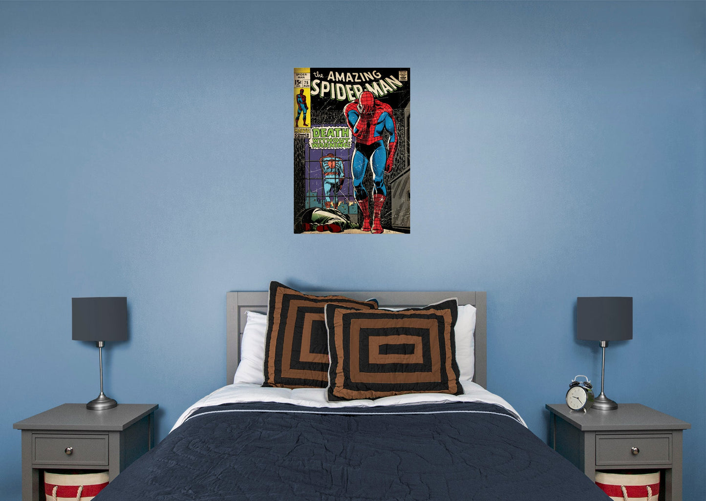 Spider-Man:  Death Without Warning Mural        - Officially Licensed Marvel Removable     Adhesive Decal