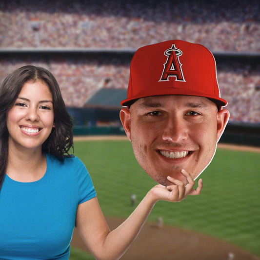 Los Angeles Angels: Mike Trout    Foam Core Cutout  - Officially Licensed MLB    Big Head