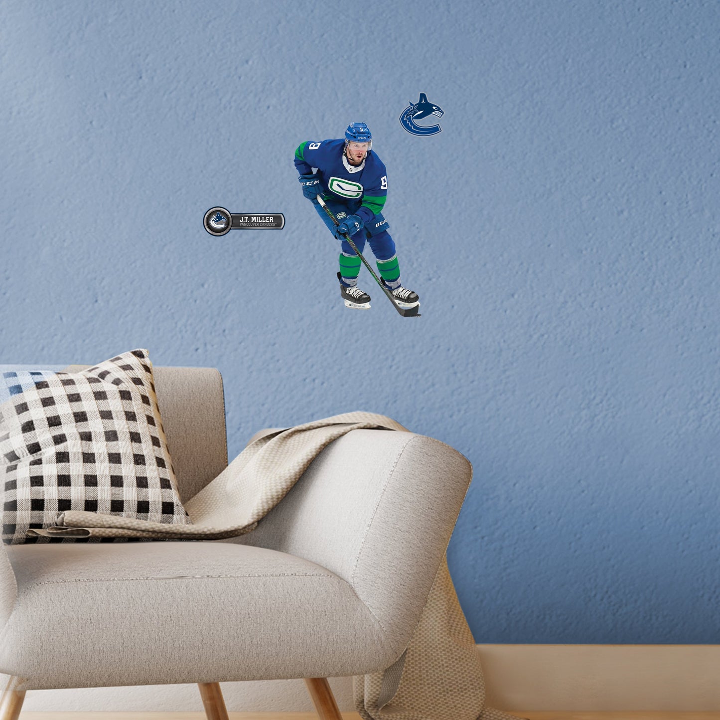 Vancouver Canucks: J.T. Miller - Officially Licensed NHL Removable Adhesive Decal