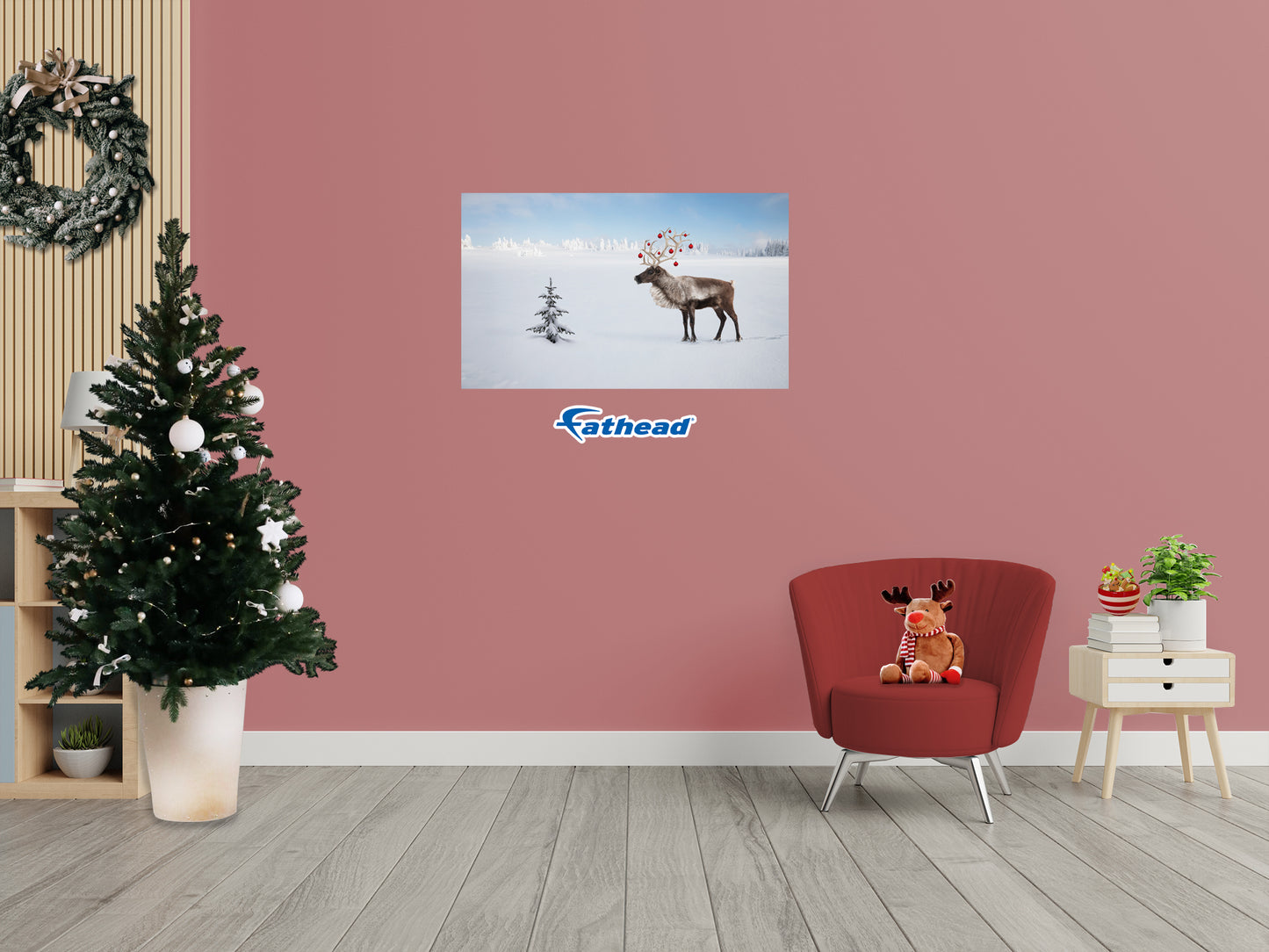 Christmas:  Small Tree Poster        -   Removable     Adhesive Decal