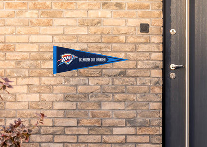 Oklahoma City Thunder:  Pennant        - Officially Licensed NBA    Outdoor Graphic
