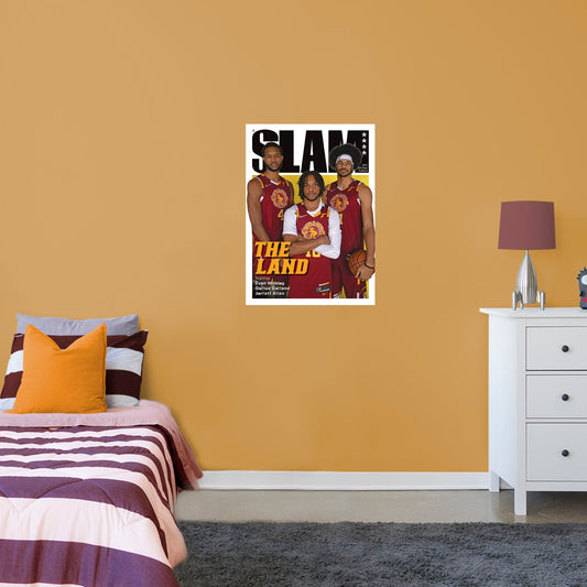 Cleveland Cavaliers: Evan Mobley, Darius Garland and Jarrett Allen SLAM Magazine 2022 All-Star Cover Poster - Officially Licensed NBA Removable Adhesive Decal