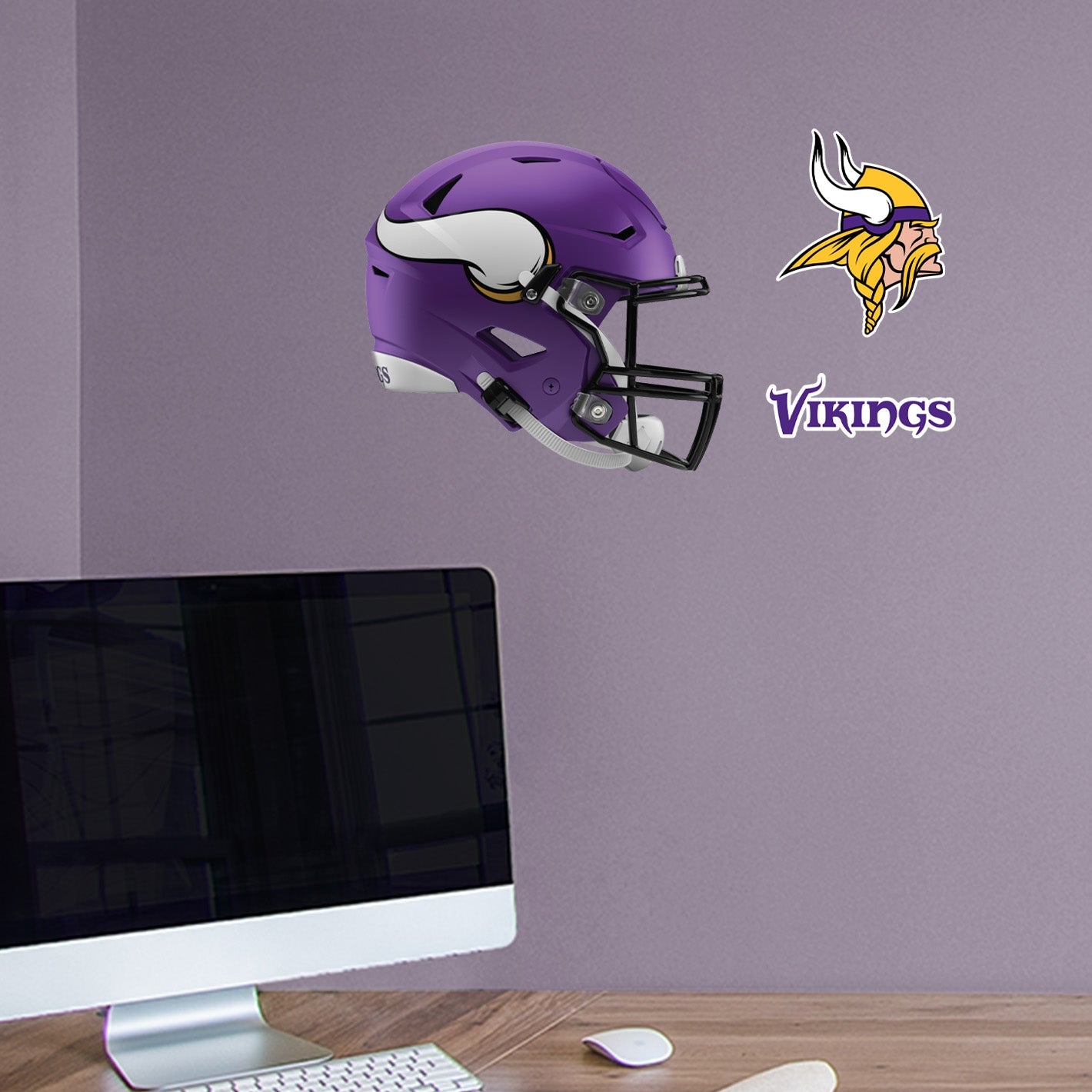 Minnesota Vikings: Helmet - Officially Licensed NFL Removable Adhesive Decal