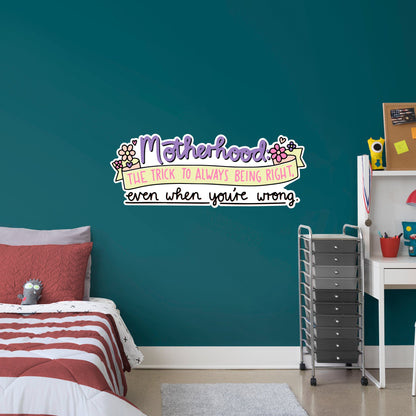 Motherhood Definition        - Officially Licensed Big Moods Removable     Adhesive Decal