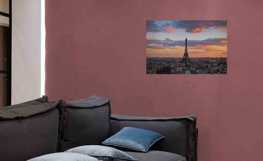 Popular Landmarks: Paris Realistic Poster - Removable Adhesive Decal