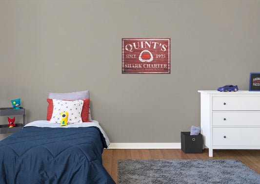 Jaws:  Charter Poster        - Officially Licensed NBC Universal Removable Wall   Adhesive Decal