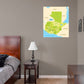 Maps of North America: Guatemala Mural        -   Removable Wall   Adhesive Decal