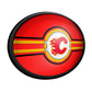 Calgary Flames: Oval Slimline Lighted Wall Sign - The Fan-Brand