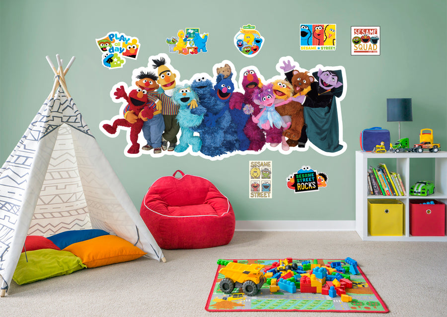 Sesame Street - RealBig Group ONE Collection - Official Sesame Street - Reusable Vinyl Wall Decals