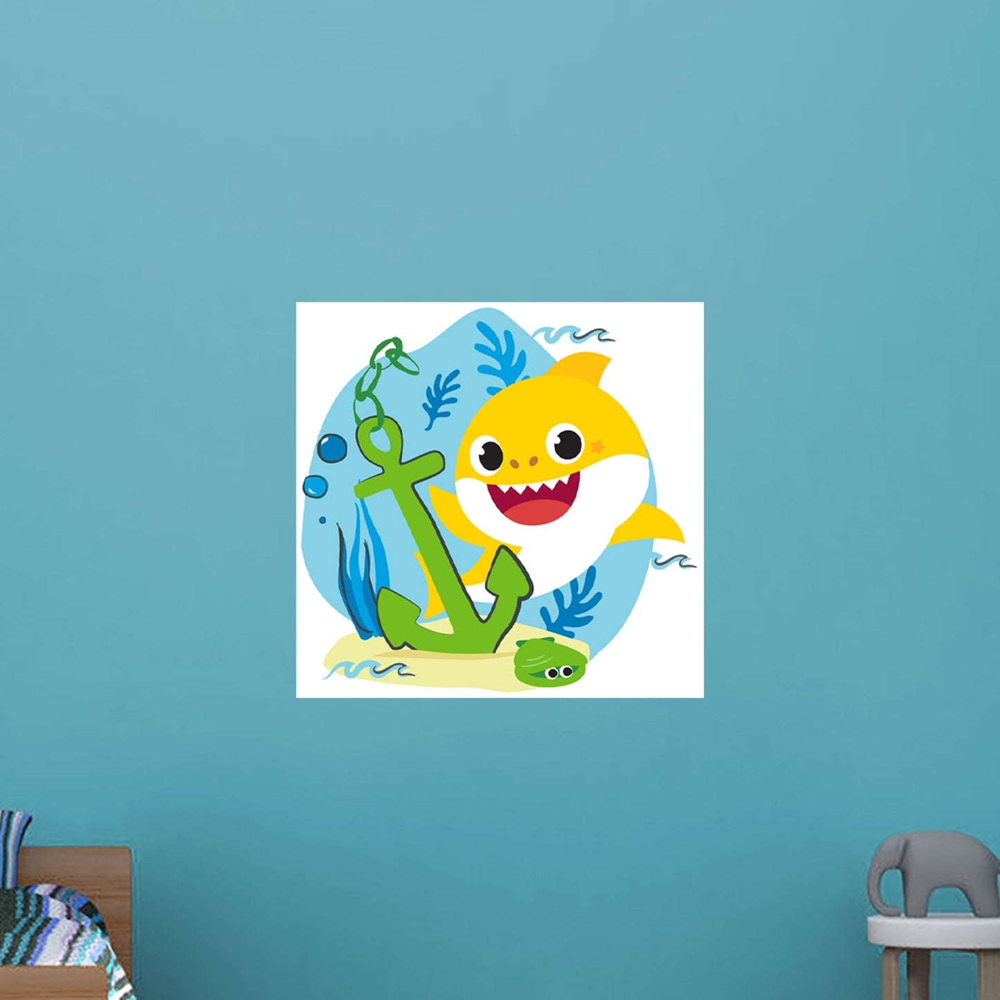 Baby Shark: Anchor Poster - Officially Licensed Nickelodeon Removable Adhesive Decal