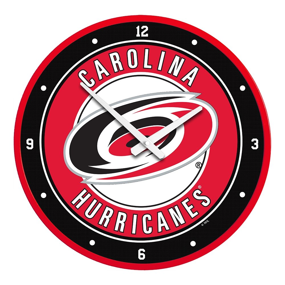 Carolina Hurricanes: Modern Disc Wall Clock - The Fan-Brand