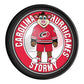 Carolina Hurricanes: Stormy - Round Slimline Lighted Wall Sign - The Fan-Brand