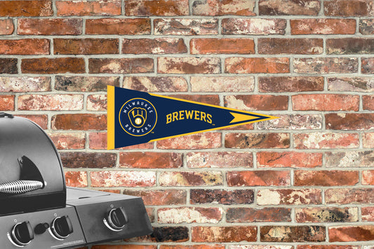 Milwaukee Brewers:  Pennant        - Officially Licensed MLB    Outdoor Graphic