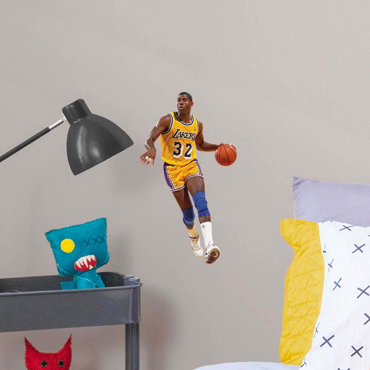 Magic Johnson Los Angeles Lakers Fathead Life Size Removable Wall Decal