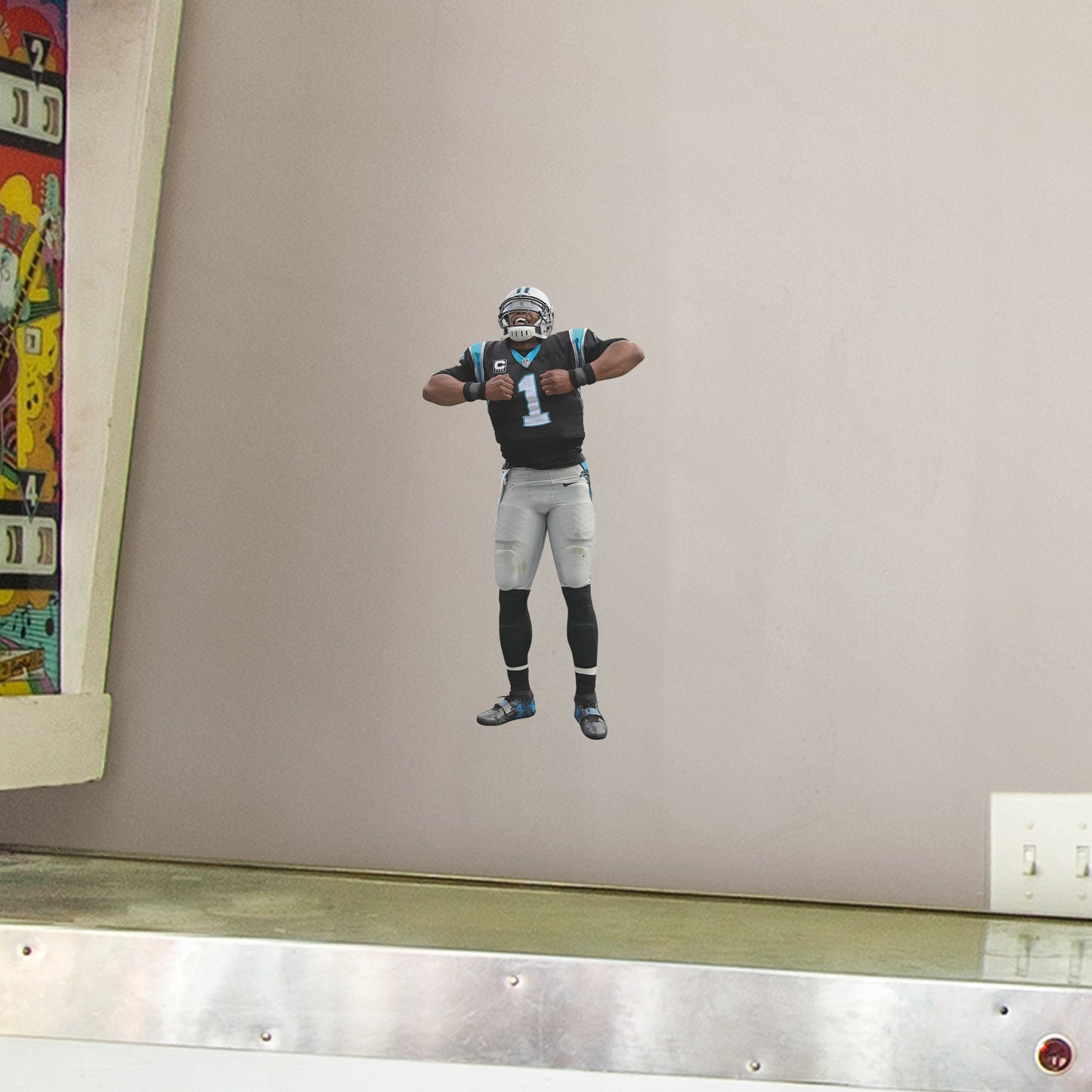 Carolina Panthers: Cam Newton Superman        - Officially Licensed NFL Removable     Adhesive Decal